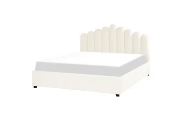 Seng med oppbevaring Vincennes - Hvit, Svart, 180x200 cm - Møbler - Senger - Senger med oppbevaring