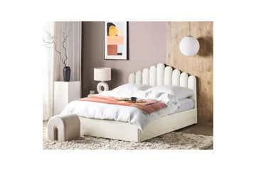 Seng med oppbevaring Vincennes - Hvit, Svart, 180x200 cm - Møbler - Senger - Senger med oppbevaring