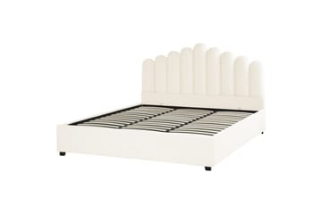 Seng med oppbevaring Vincennes - Hvit, Svart, 180x200 cm - Møbler - Senger - Senger med oppbevaring