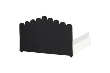 Seng med oppbevaring Vincennes - Hvit, Svart, 180x200 cm - Møbler - Senger - Senger med oppbevaring