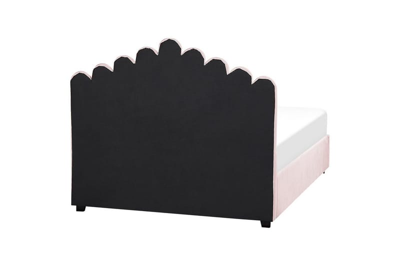 Seng med oppbevaring Vincennes - Rosa, Svart, 140x200 cm - Møbler - Senger - Senger med oppbevaring