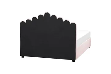 Seng med oppbevaring Vincennes - Rosa, Svart, 160x200 cm - Møbler - Senger - Senger med oppbevaring