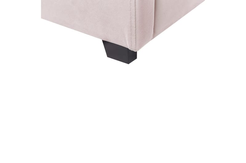 Seng med oppbevaring Vincennes - Rosa, Svart, 160x200 cm - Møbler - Senger - Senger med oppbevaring