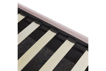 Seng med oppbevaring Vincennes - Rosa, Svart, 160x200 cm - Møbler - Senger - Senger med oppbevaring