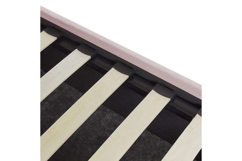 Seng med oppbevaring Vincennes - Rosa, Svart, 160x200 cm - Møbler - Senger - Senger med oppbevaring