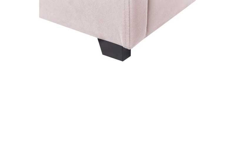 Seng med oppbevaring Vincennes - Rosa, Svart, 180x200 cm - Møbler - Senger - Senger med oppbevaring