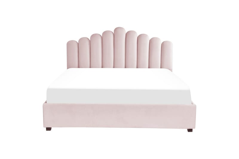 Seng med oppbevaring Vincennes - Rosa, Svart, 180x200 cm - Møbler - Senger - Senger med oppbevaring