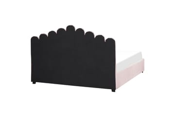Seng med oppbevaring Vincennes - Rosa, Svart, 180x200 cm - Møbler - Senger - Senger med oppbevaring