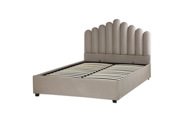 Seng med oppbevaring Vincennes - Taupe, svart, 140x200 cm - Møbler - Senger - Senger med oppbevaring