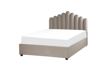 Seng med oppbevaring Vincennes - Taupe, svart, 140x200 cm - Møbler - Senger - Senger med oppbevaring