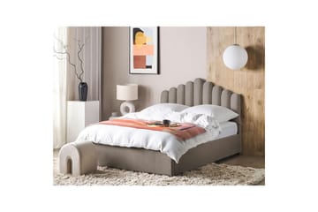 Seng med oppbevaring Vincennes - Taupe, svart, 160x200 cm - Møbler - Senger - Senger med oppbevaring