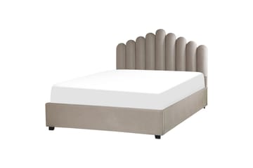 Seng med oppbevaring Vincennes - Taupe, svart, 160x200 cm - Møbler - Senger - Senger med oppbevaring
