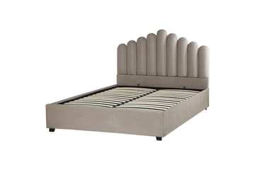 Seng med oppbevaring Vincennes - Taupe, svart, 160x200 cm - Møbler - Senger - Senger med oppbevaring