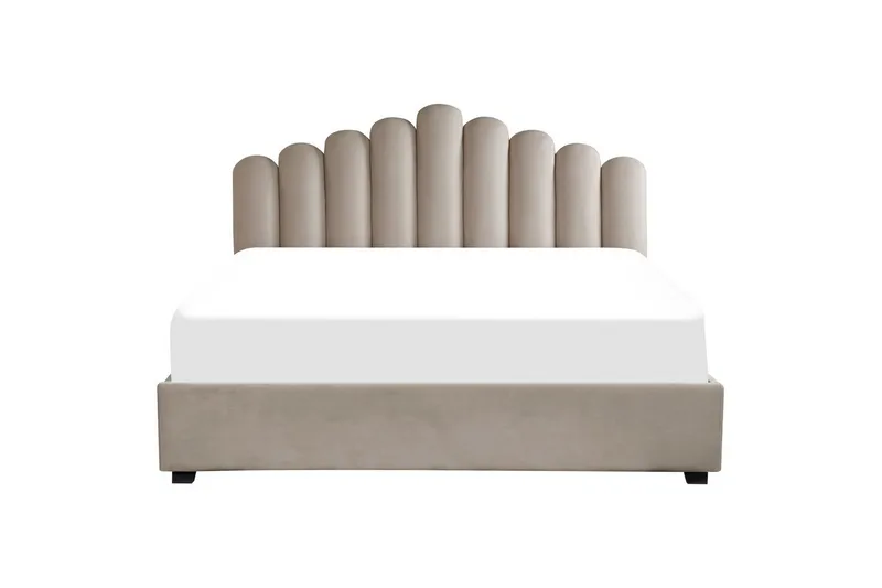 Seng med oppbevaring Vincennes - Taupe, svart, 180x200 cm - Møbler - Senger - Senger med oppbevaring