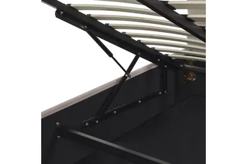 Seng med oppbevaring Vincennes - Taupe, svart, 180x200 cm - Møbler - Senger - Senger med oppbevaring