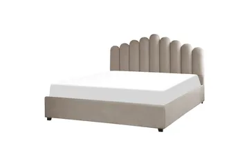 Seng med oppbevaring Vincennes - Taupe, svart, 180x200 cm - Møbler - Senger - Senger med oppbevaring