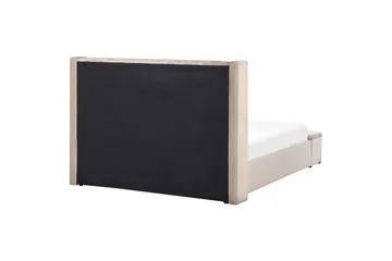 Seng med oppbevaringsbenk Noyers - Beige, 160x200 cm - Møbler - Senger - Senger med oppbevaring