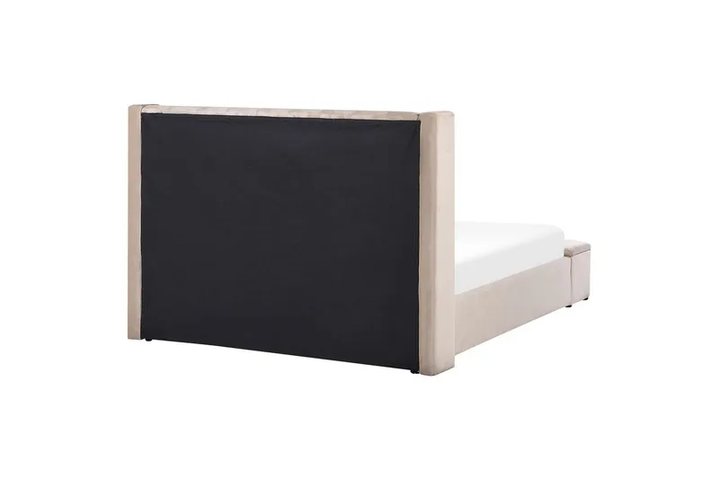 Seng med oppbevaringsbenk Noyers - Beige, 160x200 cm - Møbler - Senger - Senger med oppbevaring