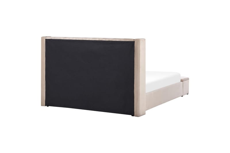Seng med oppbevaringsbenk Noyers - Beige, 180x200 cm - Møbler - Senger - Senger med oppbevaring