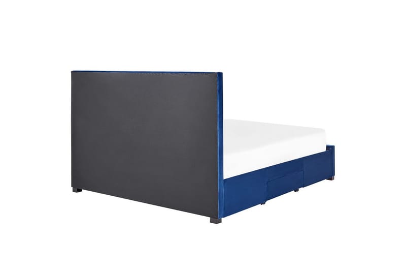 Seng med oppbevaringsskuffer Lievin - Blå, 180x200 cm - Møbler - Senger - Senger med oppbevaring