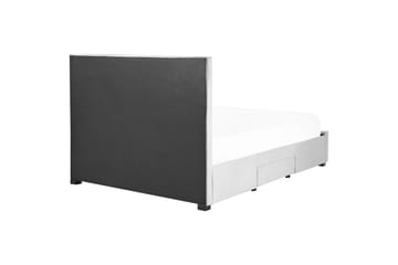 Seng med oppbevaringsskuffer Lievin - Grå, 160x200 cm - Møbler - Senger - Senger med oppbevaring