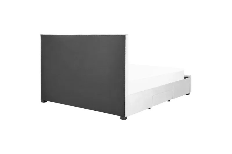 Seng med oppbevaringsskuffer Lievin - Grå, 180x200 cm - Møbler - Senger - Senger med oppbevaring