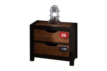Seng med ribbebunn nattbord Alex - Møbler - Senger - Møbelsett til soverom