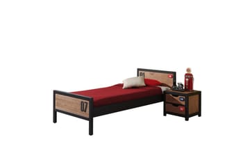 Seng med ribbebunn nattbord Alex - Møbler - Senger - Møbelsett til soverom