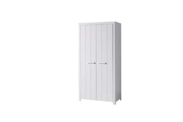 Seng med ribbebunn nattbord to-dørs garderobe Erik - Møbler - Senger - Møbelsett til soverom