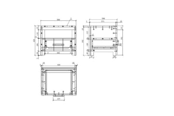 Seng med ribbebunn nattbord to-dørs garderobe skrivebord bokhylle Erik - Møbler - Senger - Møbelsett til soverom