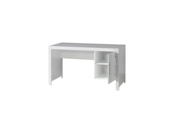 Seng med ribbebunn nattbord tre-dørs garderobe skrivebord bokhylle skuff Erik - Møbler - Senger - Møbelsett til soverom