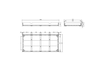 Seng med ribbebunn nattbord tre-dørs garderobe skrivebord skuff Erik - Møbler - Senger - Møbelsett til soverom