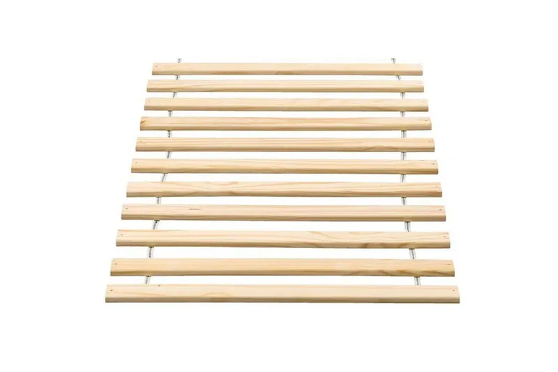 Seng med ribbebunn Pino Hvit - Hvit - Møbler - Senger - Rammeseng