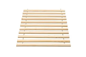 Seng med ribbebunn Pino Naturlig - Naturlig - Møbler - Senger - Rammeseng