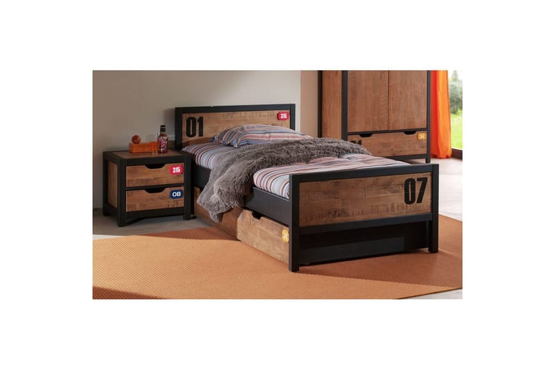 Seng med skuff Nattbord Alex - Møbler - Senger - Møbelsett til soverom