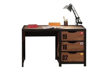 Seng med skuff Nattbord Skrivebord Garderobeskap Bokhylle Alex 3-dører - 3-dører - Møbler - Senger - Møbelsett til soverom