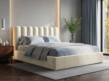 seng NO_BRAND Polstret seng NOX st.drew Margo 227.03 160x200 cm - Møbler - Senger - Sengeramme & sengestamme