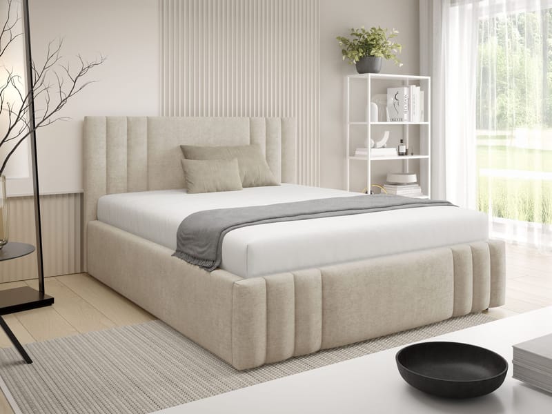 seng Ribo Nazar 225.02 180x200 - beige - Møbler - Senger - Senger med oppbevaring