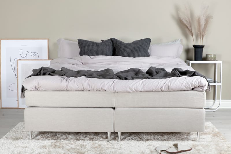 Seng Rörsjöstaden 180 cm - Beige - Kontinentalsenger
