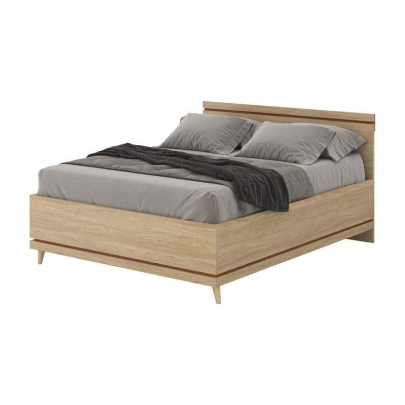 Seng Skandi - 160 cm, Oljet eik - Møbler - Senger - Sengeramme & sengestamme
