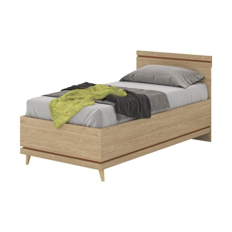 Seng Skandinavisk - 100 cm, Oljet eik - Møbler - Senger - Sengeramme & sengestamme