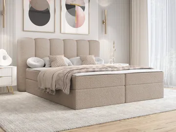 seng Softi Lambi 06 160x200 - beige - Møbler - Senger - Kontinentalsenger
