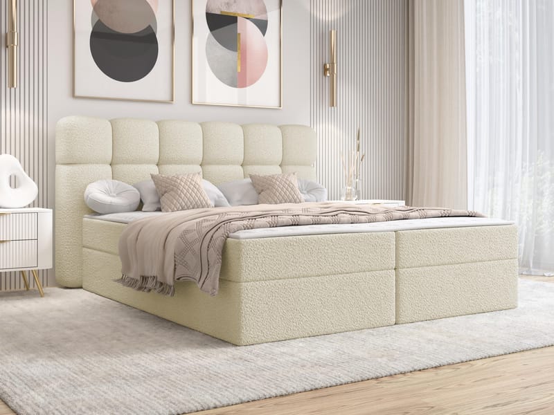 seng Softi Lambi 08 160x200 - beige - Møbler - Senger - Kontinentalsenger