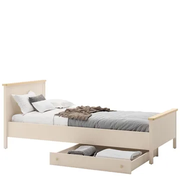 seng Story Beige, eik - Beige, eik - Møbler - Senger - Senger med oppbevaring