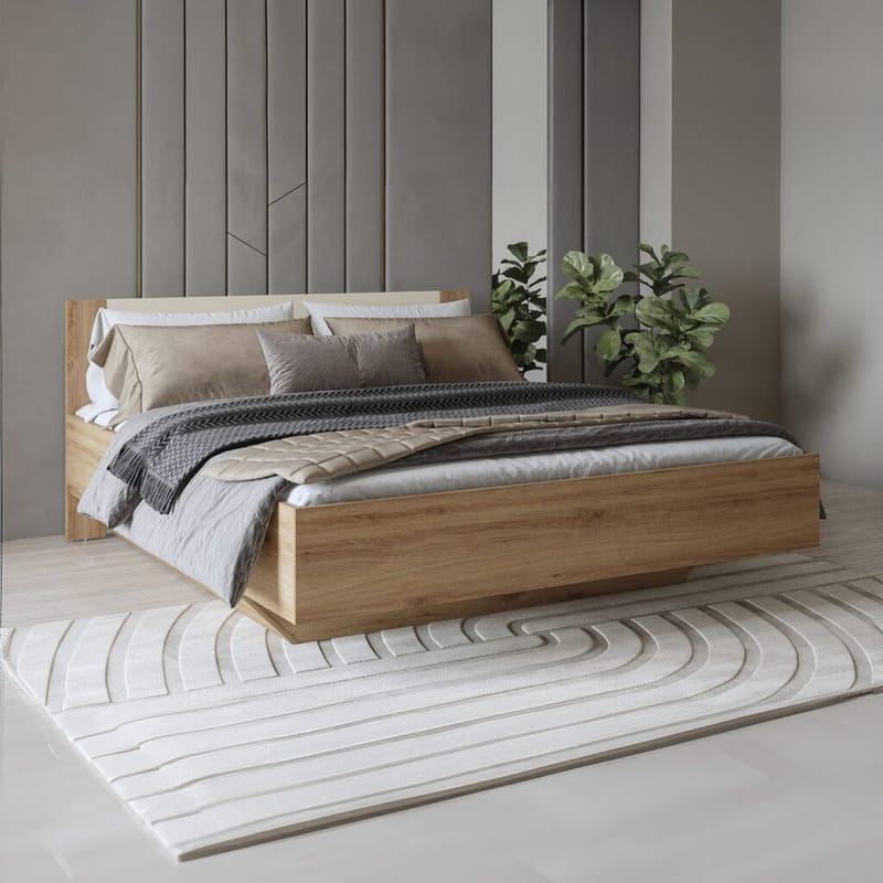 Seng Vertina med gassløfteoppbevaring - 160 cm - Møbler - Senger - Sengeramme & sengestamme