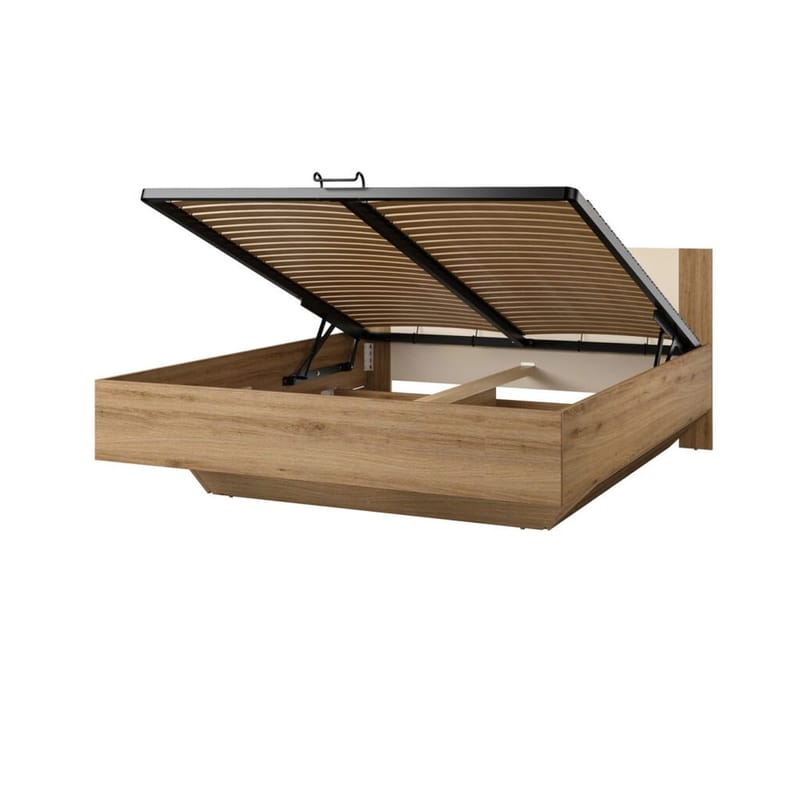 Seng Vertina med gassløfteoppbevaring - 160 cm - Møbler - Senger - Sengeramme & sengestamme