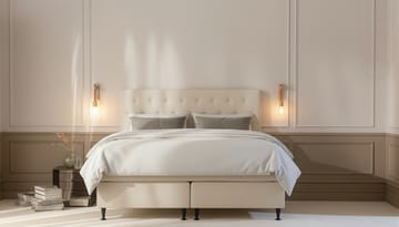 Sengepakke Hilton Plus 180x200 cm - Lys beige - Møbler - Senger - Kontinentalsenger