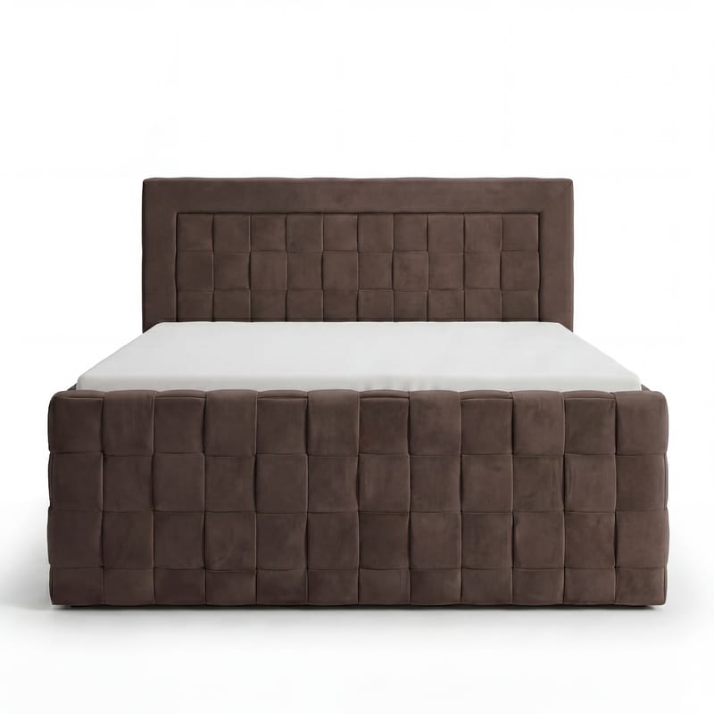 Sengepakke kontinentalseng Ryven 140x200 cm med løfteoppbevaring - mørk espresso/mørkebrun - Møbler - Senger - Kontinentalsenger