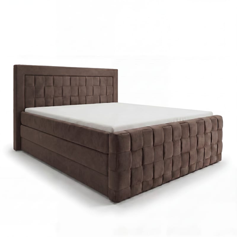 Sengepakke kontinentalseng Ryven 180x200 cm med løfteoppbevaring - Mørk espresso/mørkebrun - Møbler - Senger - Kontinentalsenger