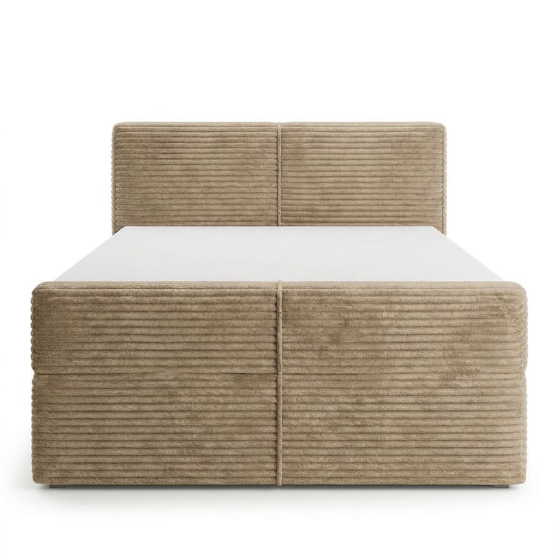 Sengepakke Kontinentalseng Sorvin 160x200 cm med oppbevaring med løftemekanisme - Varm beige - Møbler - Senger - Kontinentalsenger